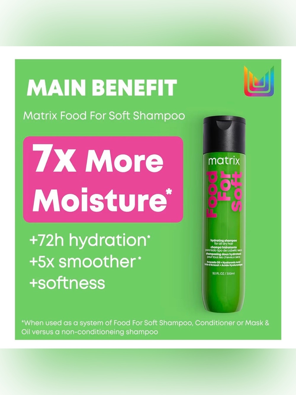 Matrix Food For Soft Shampoo, Hydrating Shampoo for Dry & Brittle Hair